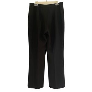 Nipon Boutique Solid Black Trouser Pants Straight Leg Fully Lined Size 12